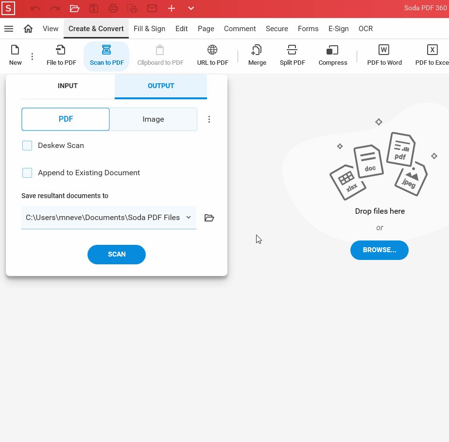 soda create from scanner output append to existing.gif