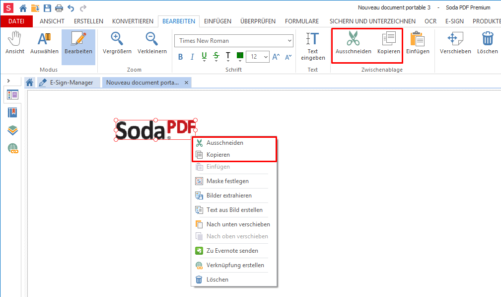 Wie Kann Ich Ein Dokumentenobjekt Das Kein Text Ist Ausschneiden Kopieren Oder Einfugen Soda Pdf