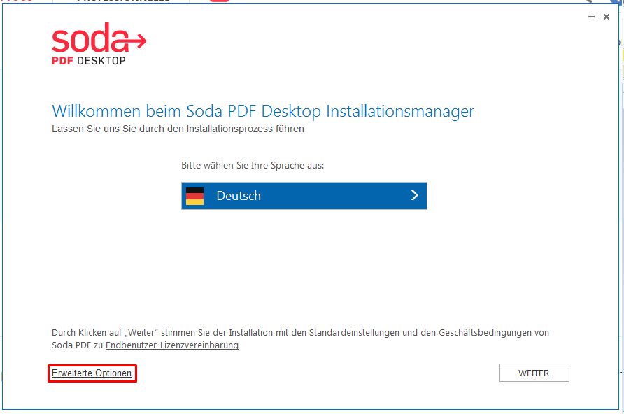 Welche Erweiterten Optionen Gibt Es Beim Herunterladen Und Installieren Von Soda Pdf Soda Pdf