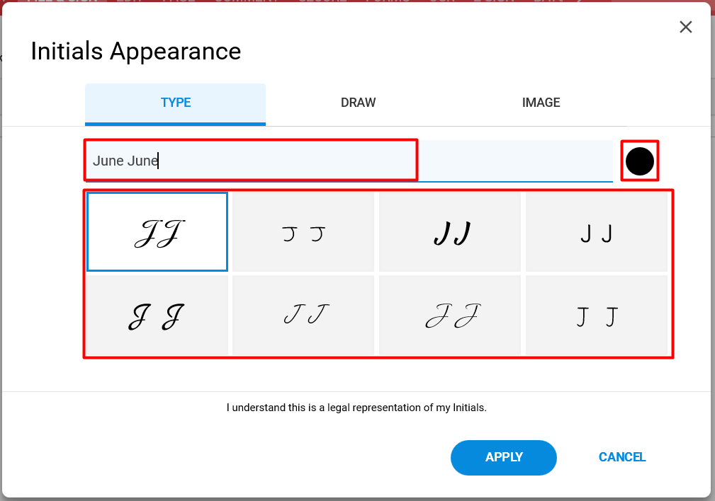 How to add Initials appearance in the Fill & Sign module? – Soda PDF