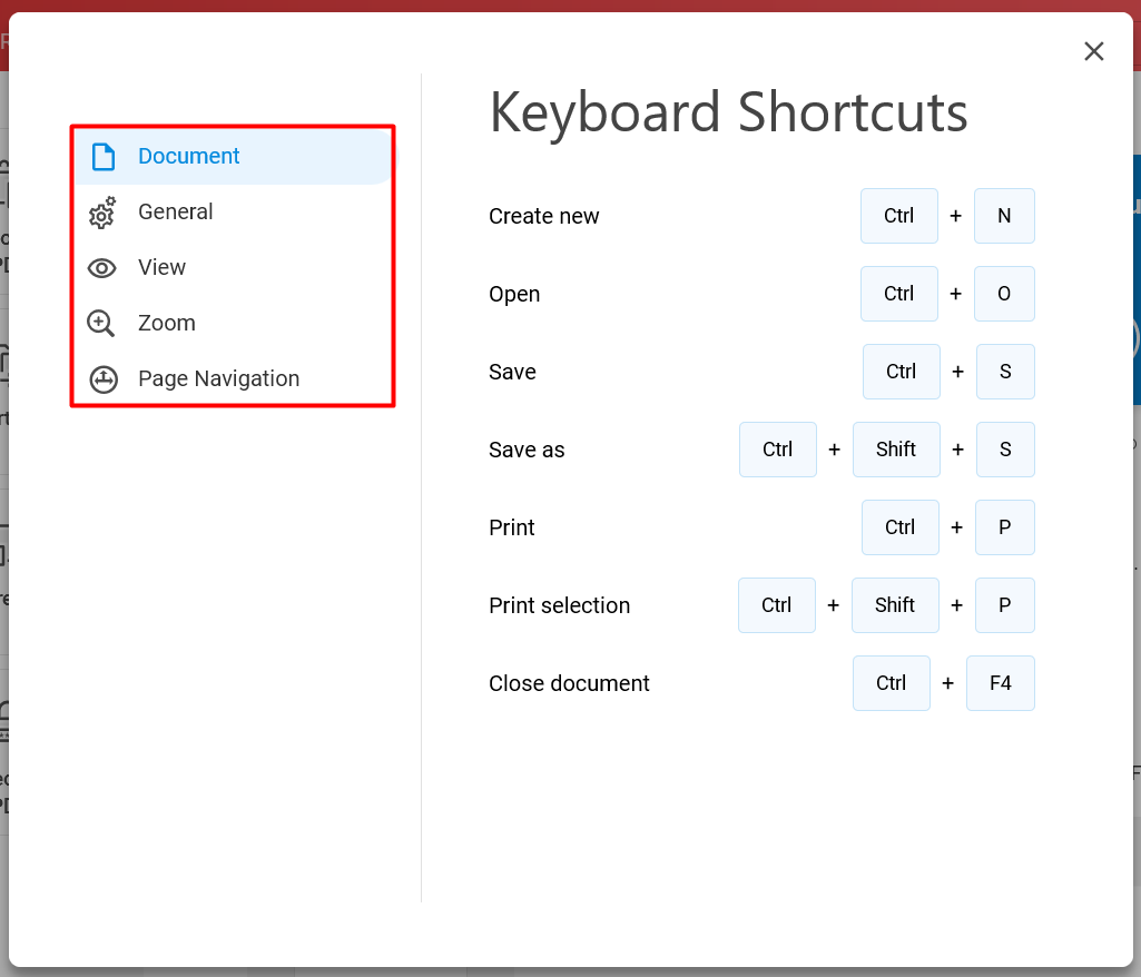 Are there keyboard commands for Soda PDF? – Soda PDF