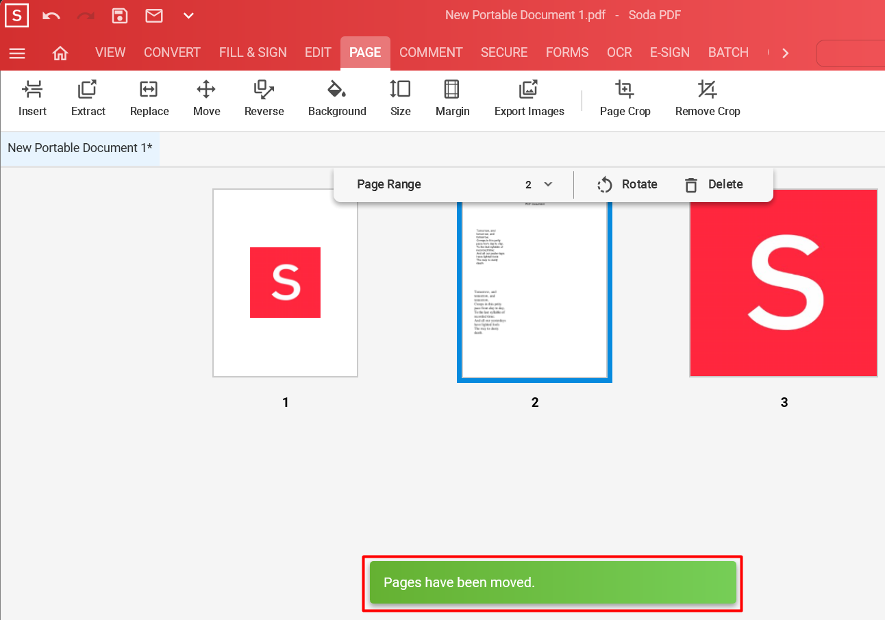 How to Move and Reverse Pages – Soda PDF