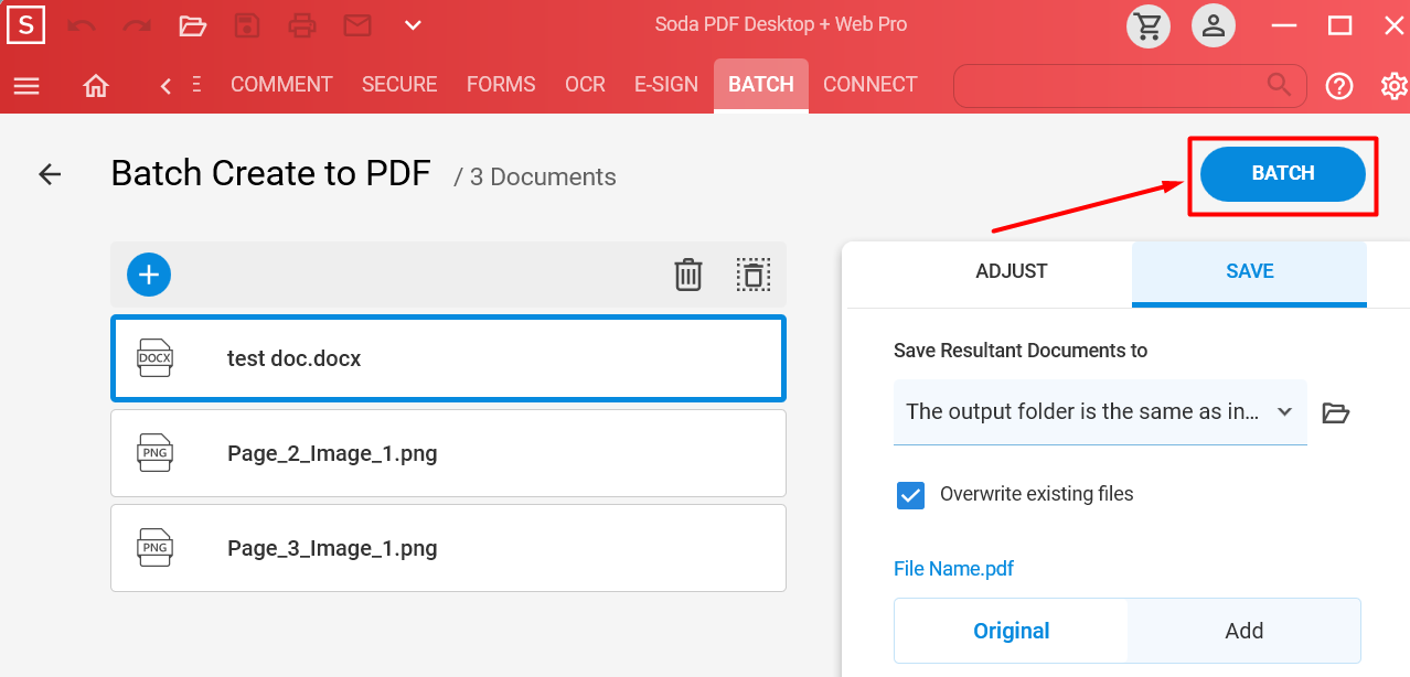 How To Batch Create Multiple Pdfs At Once Soda Pdf