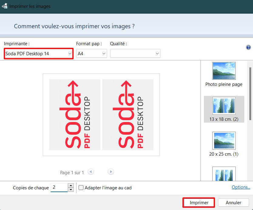 Comment puis-je imprimer un fichier? – Soda PDF